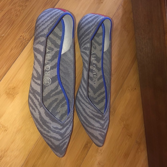 Rothy’s Grey Zebra Points - Size 8.5 EUC - Picture 4 of 7